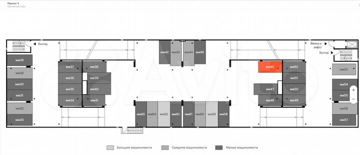 Машиноместо, 13 м²