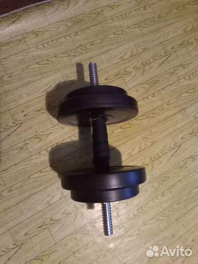 Гантели разборные 15 кг обрезиненные