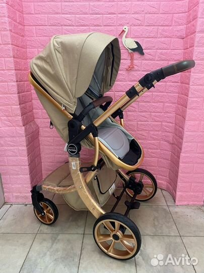 Коляска трансформер Aimile Original New Gold 2 в 1