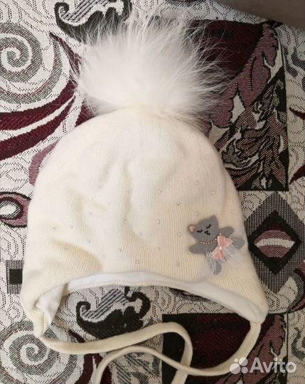 Шапка зимняя для девочки 48 50