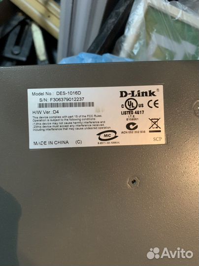 Маршрутизатор Коммутатор D-link des-1016d