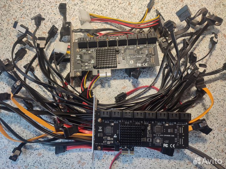 Контроллер pci-e SATA 16 портов
