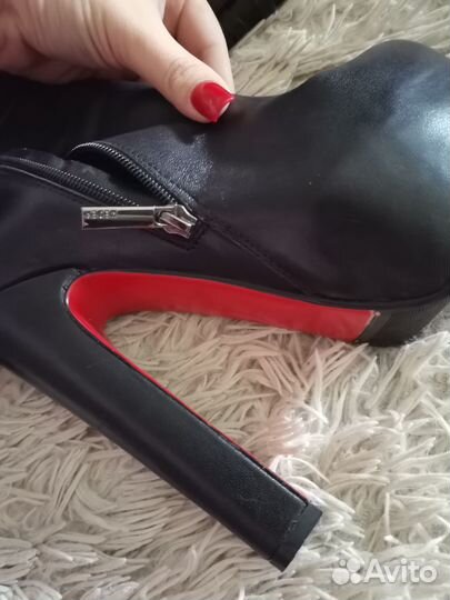 Сапоги женские натуральная кожа 37