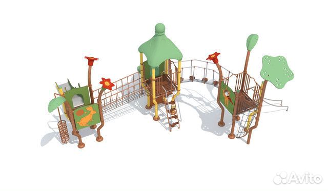 Большая детская игровая площадка на заказ