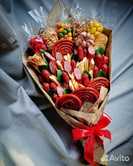 Мужской колбасный букет