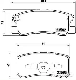 P54031 Колодки тормозные дисковые зад