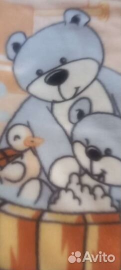 Плед детский плюшевый