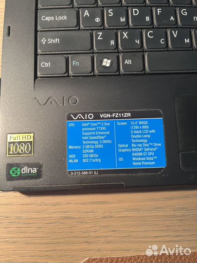 Ноутбук Sony vaio model PCG-384P