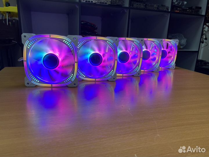 Вентиляторы для пк 120мм RGB (белый)