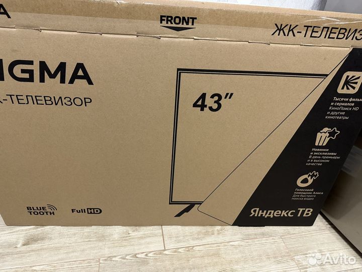 Новый Телевизор digma 43