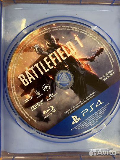 Battlefield 1 диск для PS4 б/у