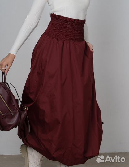 Юбка теплая женская длинная