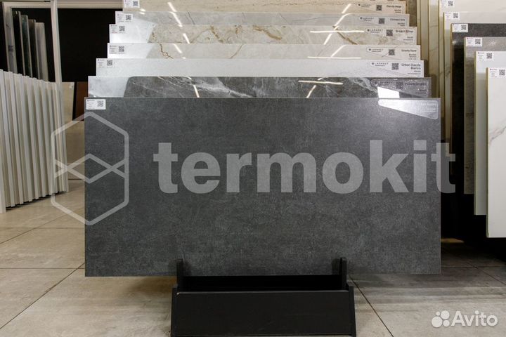 Керамогранит Laparet Techno Grafito графитовый SG50002020R 60х119,5 Матовый Карвинг