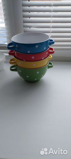 Тарелки для супа комплект 4 шт новые цена за всё