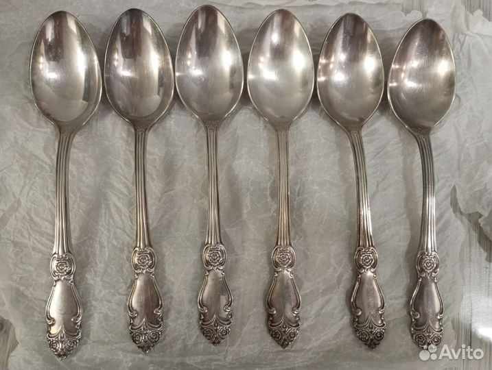 Ложки столовые Серебряная Роза мельхиоровые