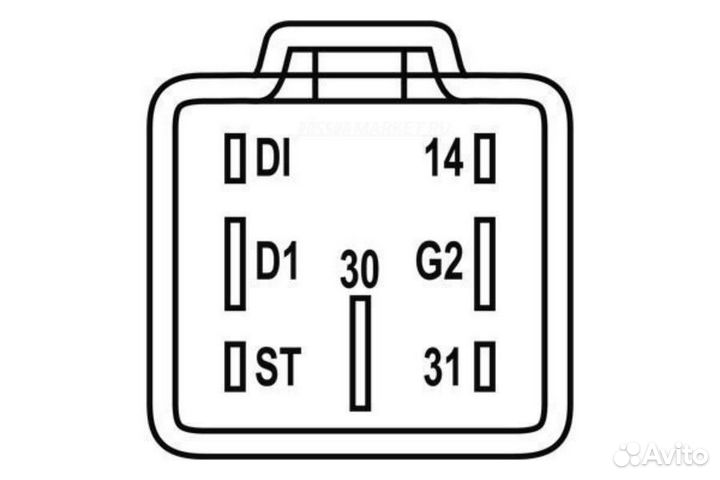 Mahle MHG 5 Реле предпускового подогрева