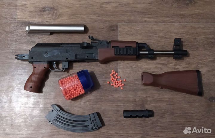 Игрушечный ак47 с пульками