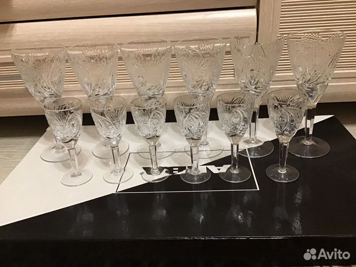 Фужеры высокие и рюмки СССР