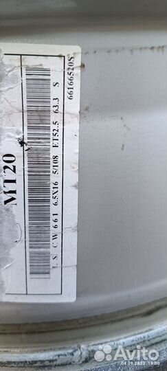 Литые диски R16 5*114.3 DIA 66.1 ET40 Дастер