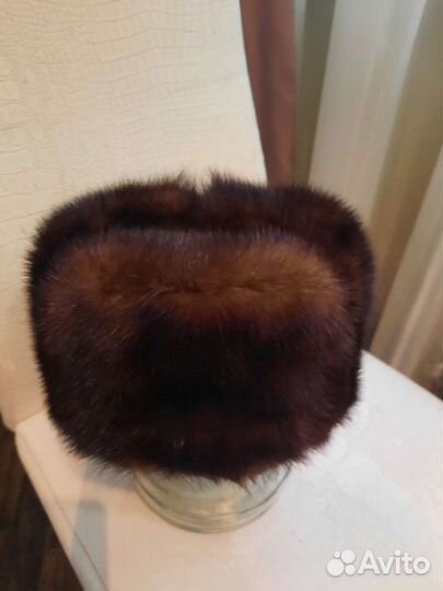 Норковая шапка мужская 58 размер