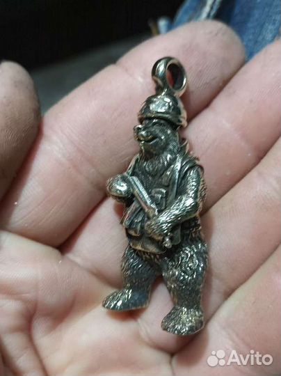 Брелок Медведь Военный