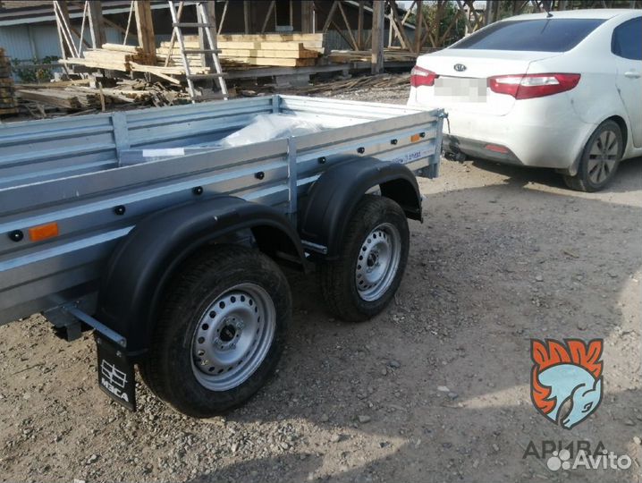 Прицеп с высокими бортами