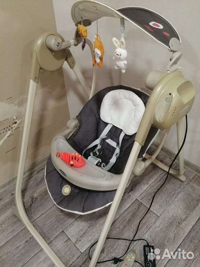 Детские электронные качели для новорожд Chicco