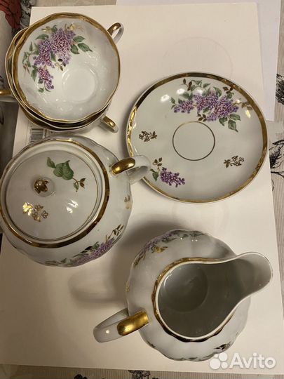 Столовый сервиз сирень дулево