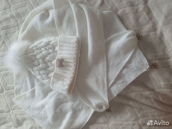 Комплект шапка и шарф женские