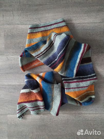 Вязаный шарф ручной работы