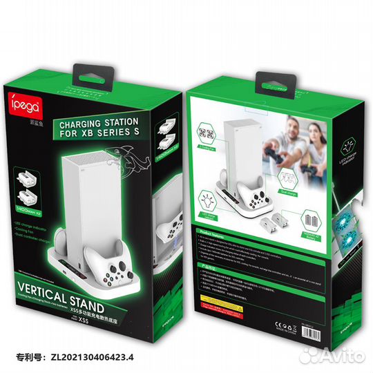 XBox Series S подставка с охлажд. + 2 аккум.,новая