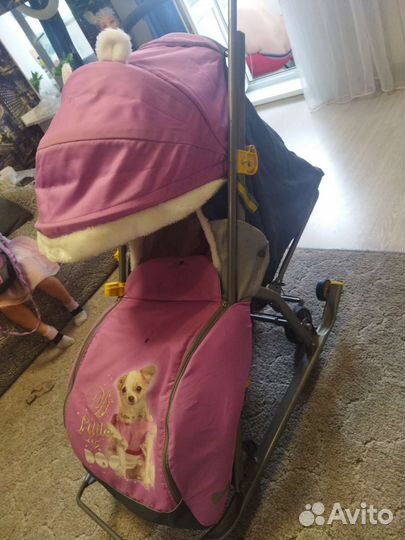 Санки коляска nika