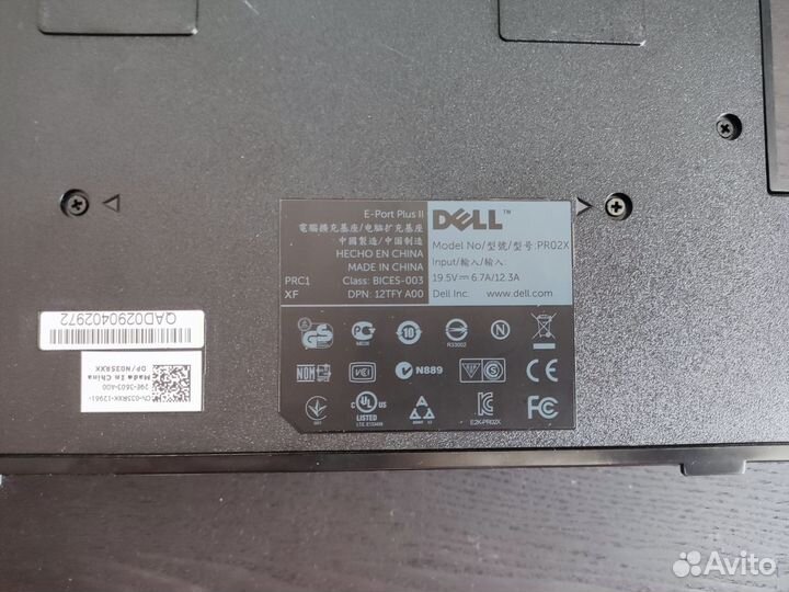 Докстанция Dell pro 2x