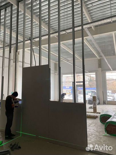 Монтаж перегородок из гипсокартона