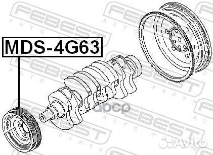 Шкив коленвала 4G63 (mitsubishi galant E55A/E75