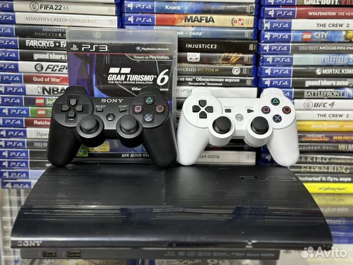 Sony playstation 3 super slim + много игр