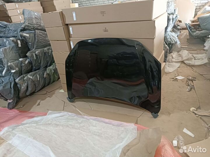 Капот на LADA granta цвет черный