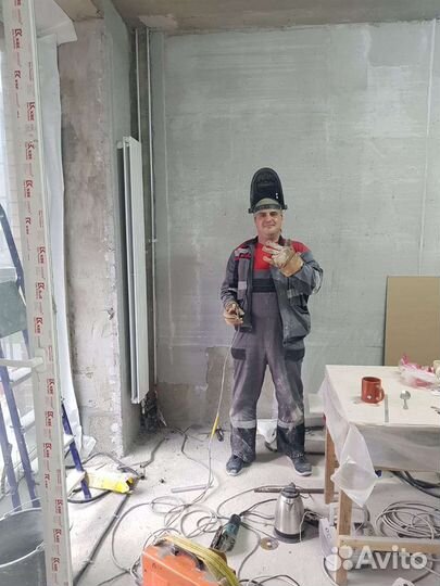 Услуги сварщика, замена батарей,замена стояков