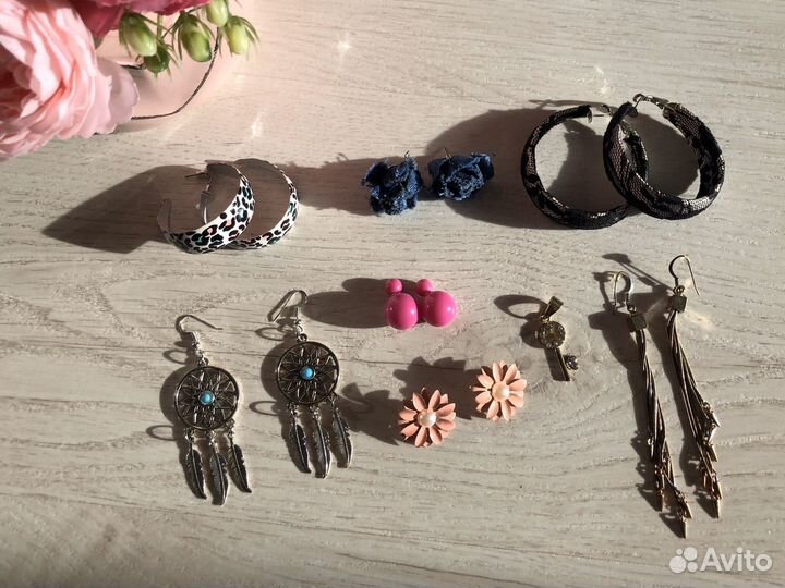 Сережки сердце