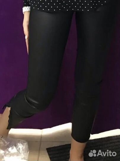 Брюки кожаные