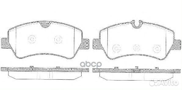 1521 00 колодки дисковые задние Ford Transit/T