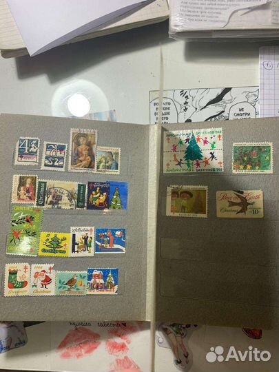 Альбом марок дореволюционные, советские и мир