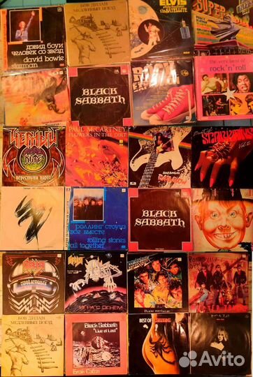 Виниловые пластинки. Рок музик