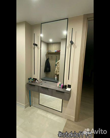 Зеркало в стиле лофт