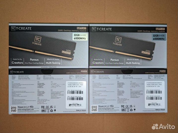 32Gb DDR5 Teamgroup 6000Mhz ctced532g6000hc38adc01