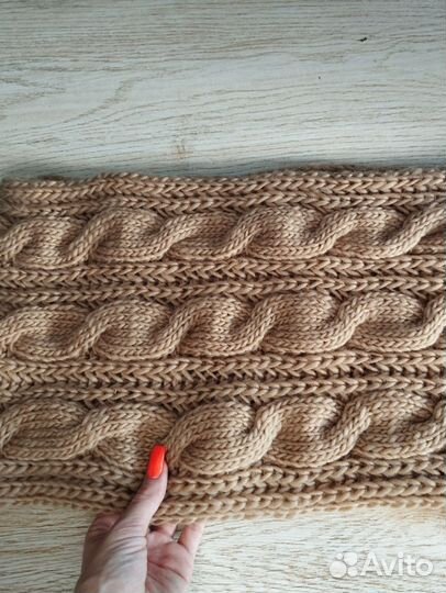 Шарф снуд платок шаль вязаный