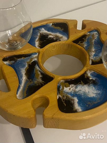 Подставка под вино и бокалы