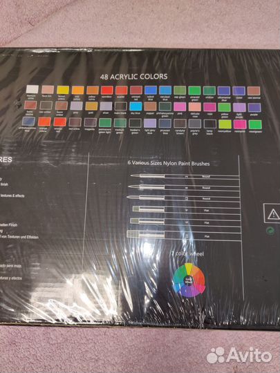 Акриловые краски acrylic 48цветов + кисти