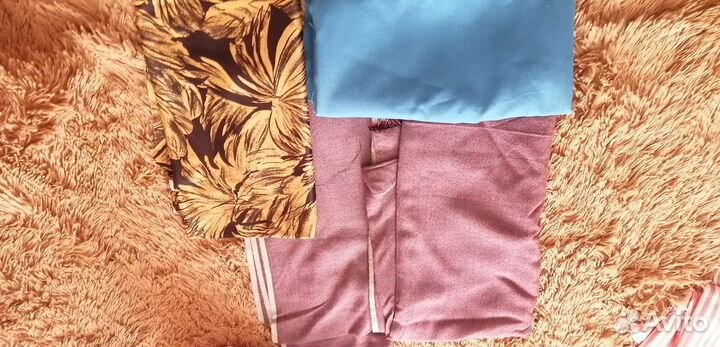 Отрезы льна шелка.шерсти СССР