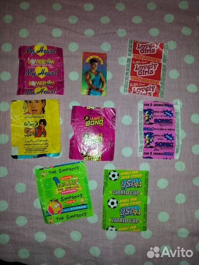 Этикетки от жевачек